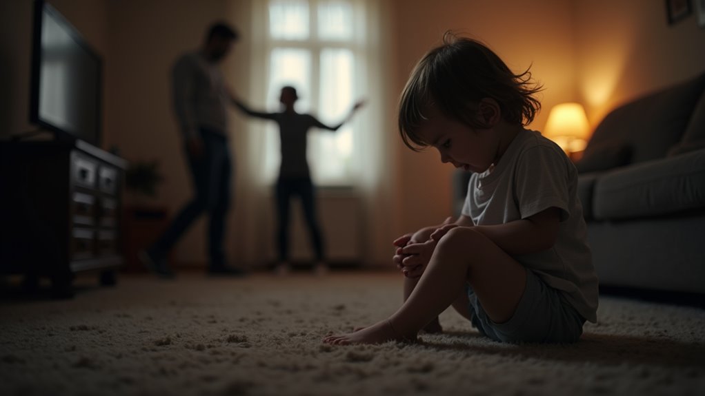 child witnessing family violence
