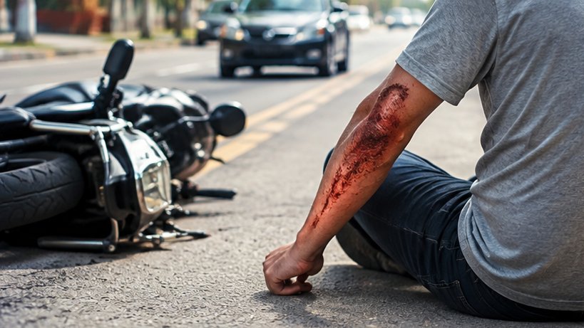 road rash severity treatment long term effects