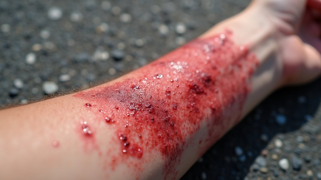 road rash depth causes signs